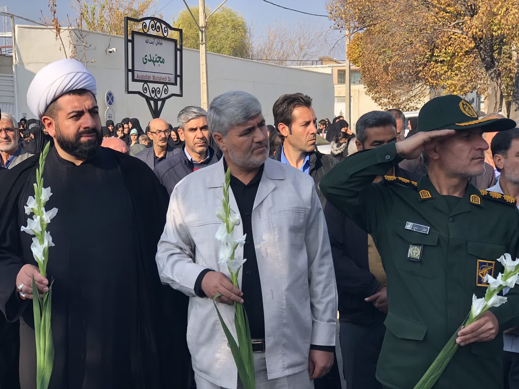 مراسم استقبال و تشییع شهید گمنام در شهرستان چایپاره