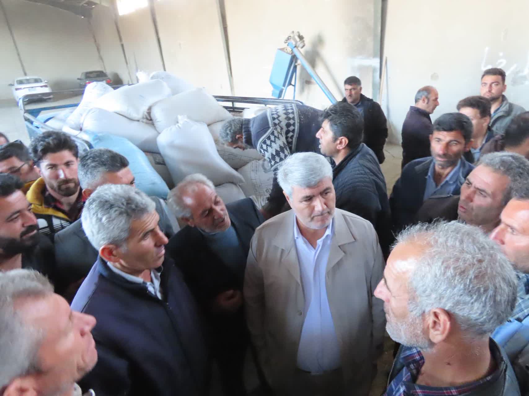 بازدید سرزده فرماندار چایپاره از روند توزیع نهاده‌های دامی