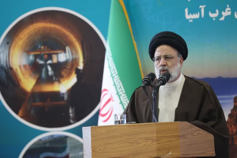 دکتر رئیسی در آیین افتتاح سامانه انتقال آب به دریاچه ارومیه