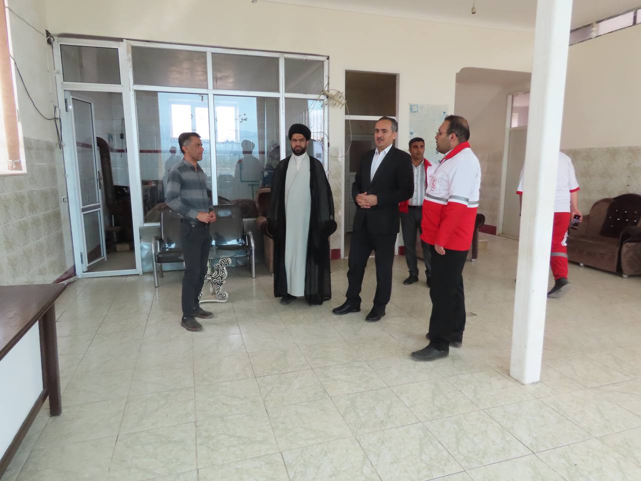 بازدید فرماندار چایپاره از پایگاه موقت طرح نوروزی جمعیت هلال احمر شهرستان
